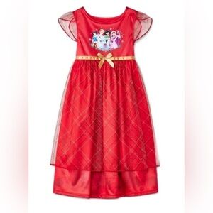 Disney Princess 3T Winter Plaid Tulle Toddler Girl’s Nightgown